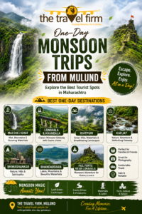 One day monsoon trips from Mulund to the best tourist spots in Maharashtra